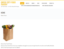 Tablet Screenshot of grovecityfoodpantry.org